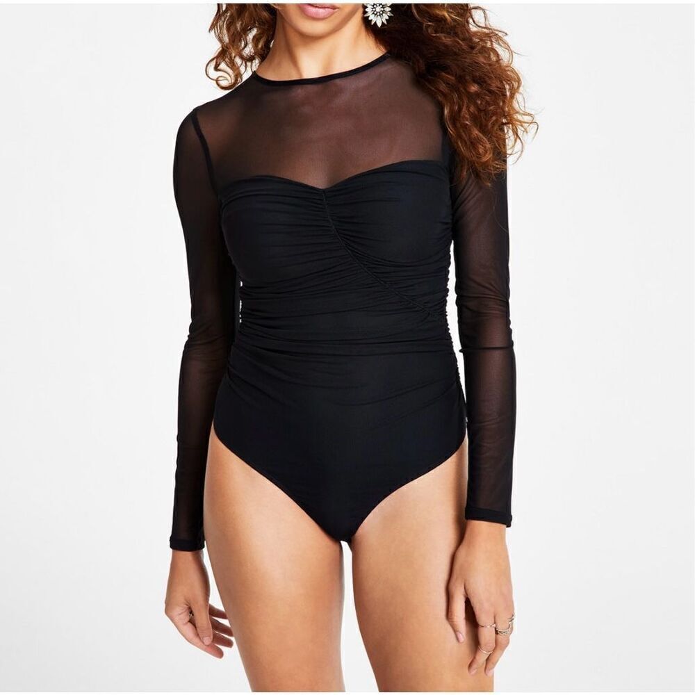 GUESS womens Long Sleeve Brianne Bodysuit 📦